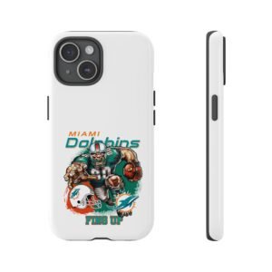Miami Dolphins tough case, Tough Cases, Miami Dolphins Merchandise, NFL Fan Gift, Protective Phone Cover, Sporty Accessories