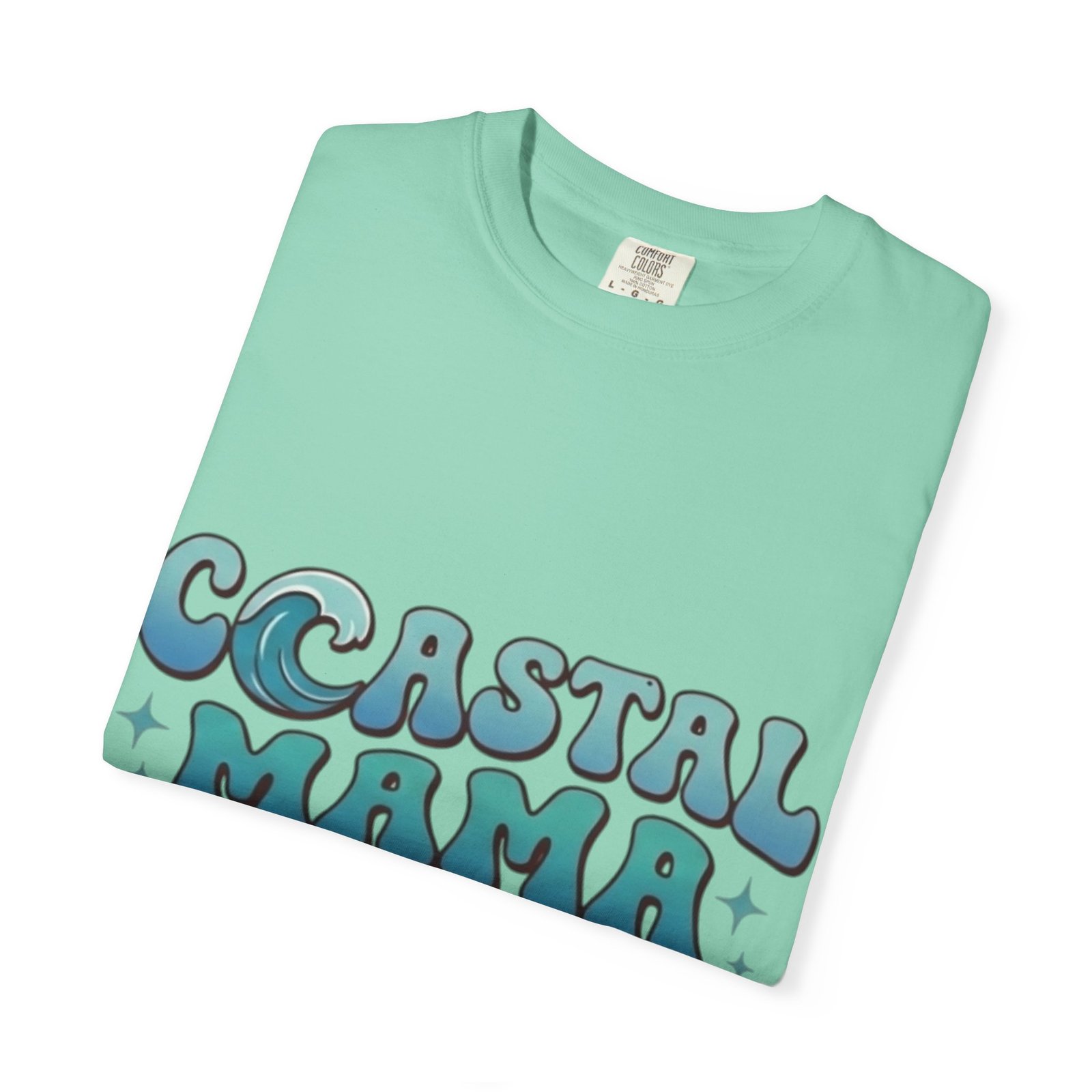 Coastal Mama Beach Bum T-shirt | Seaside Vibes Graphic Tee - Image 15