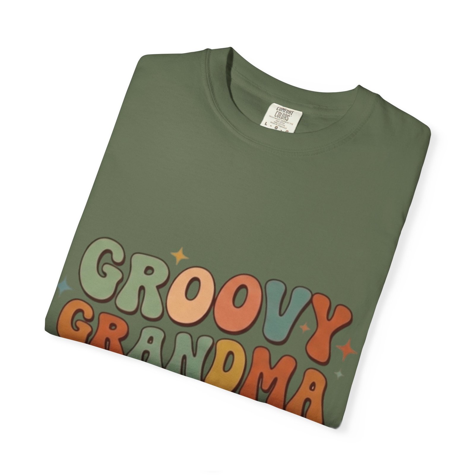 Groovy Grandma graphic T-shirt | Retro hippie typography, bear illustration - Image 11