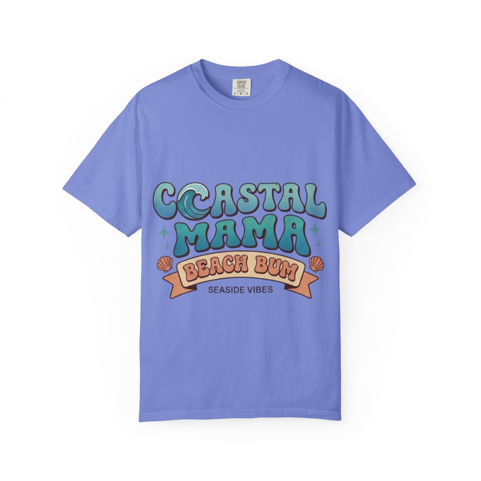 Coastal Mama Beach Bum T-shirt | Seaside Vibes Graphic Tee - Image 17