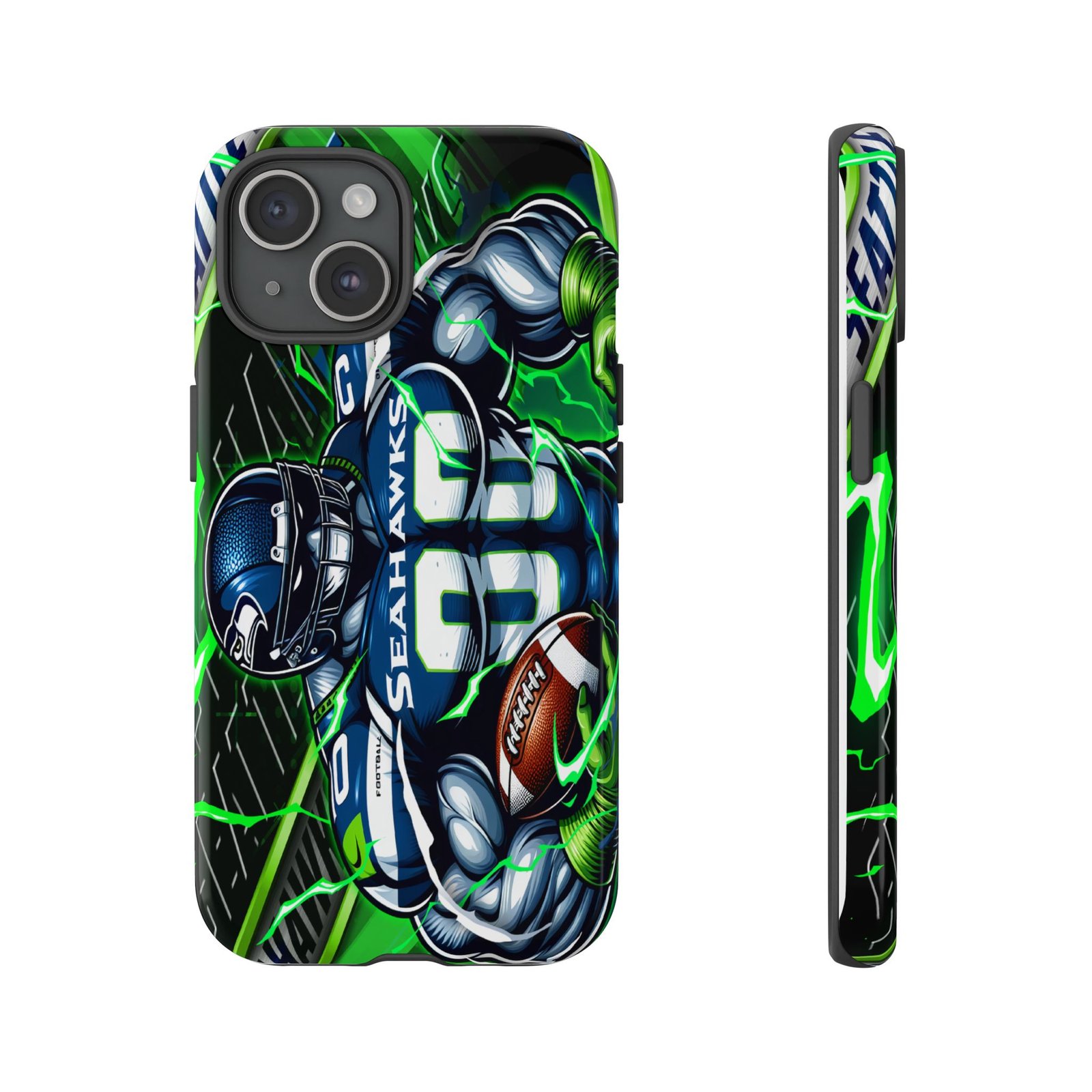 Seahawks Phone Case, Tough Cases for NFL Fans, Sports Accessories, Team Merchandise, Game Day Essentials, Unique Gift Idea