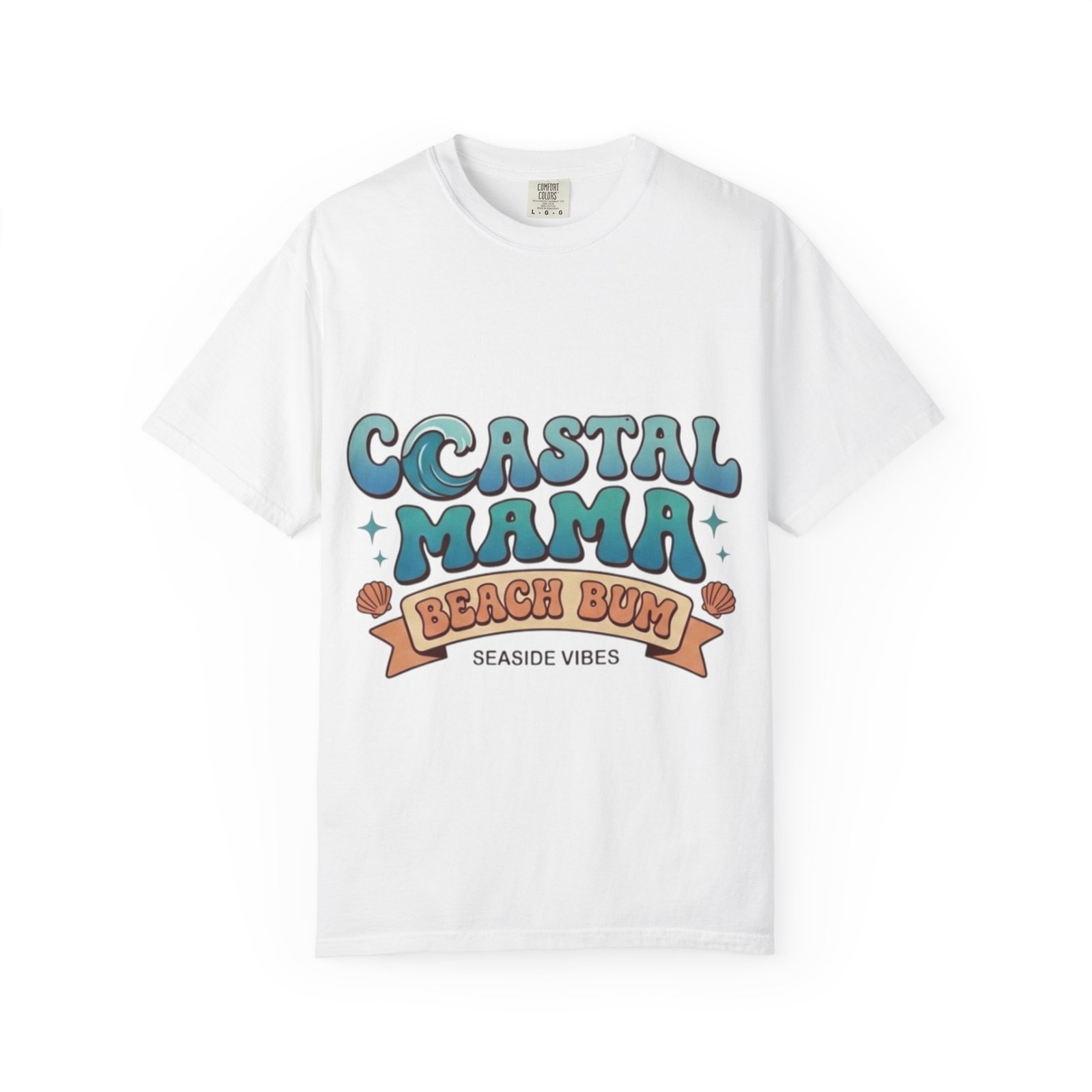 Coastal Mama Beach Bum T-shirt | Seaside Vibes Graphic Tee